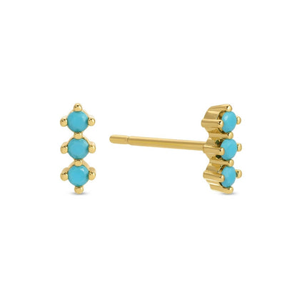 Turquoise Sky Stud Earrings