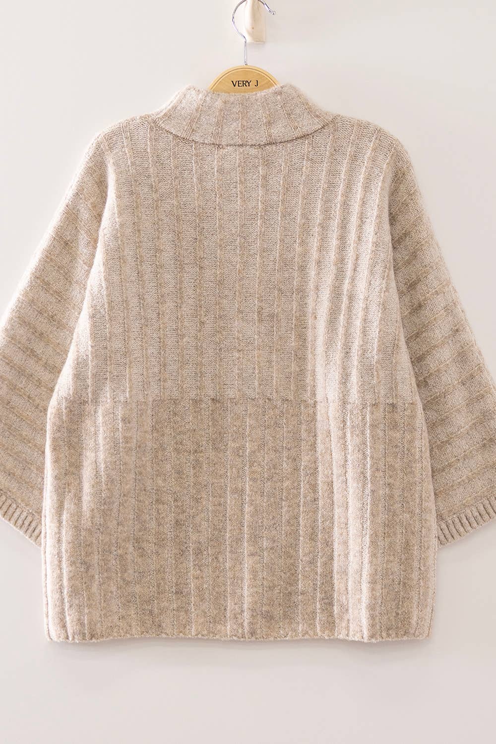 Ribbed Mock Neck Sweater