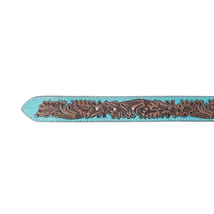 Barrel Bloom Leather Belt