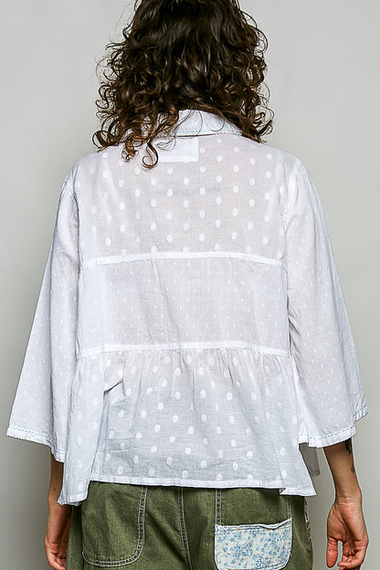 Sunday Stroll Textured Blouse