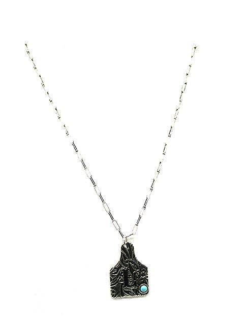 Ranch Initial Cattle Tag Necklace