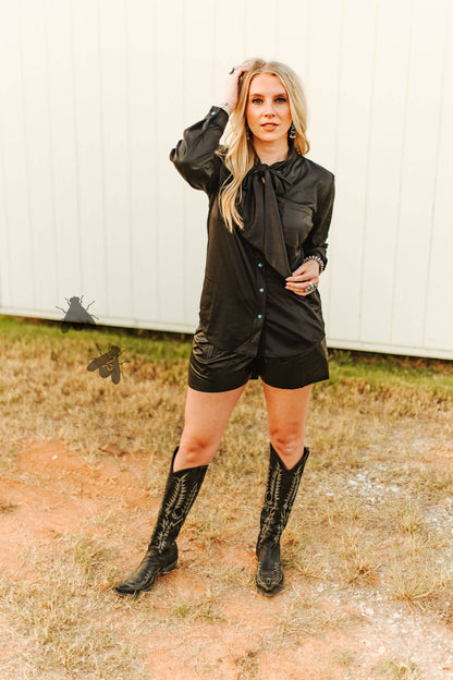 LEATHER OUTLAW Midnight Top
