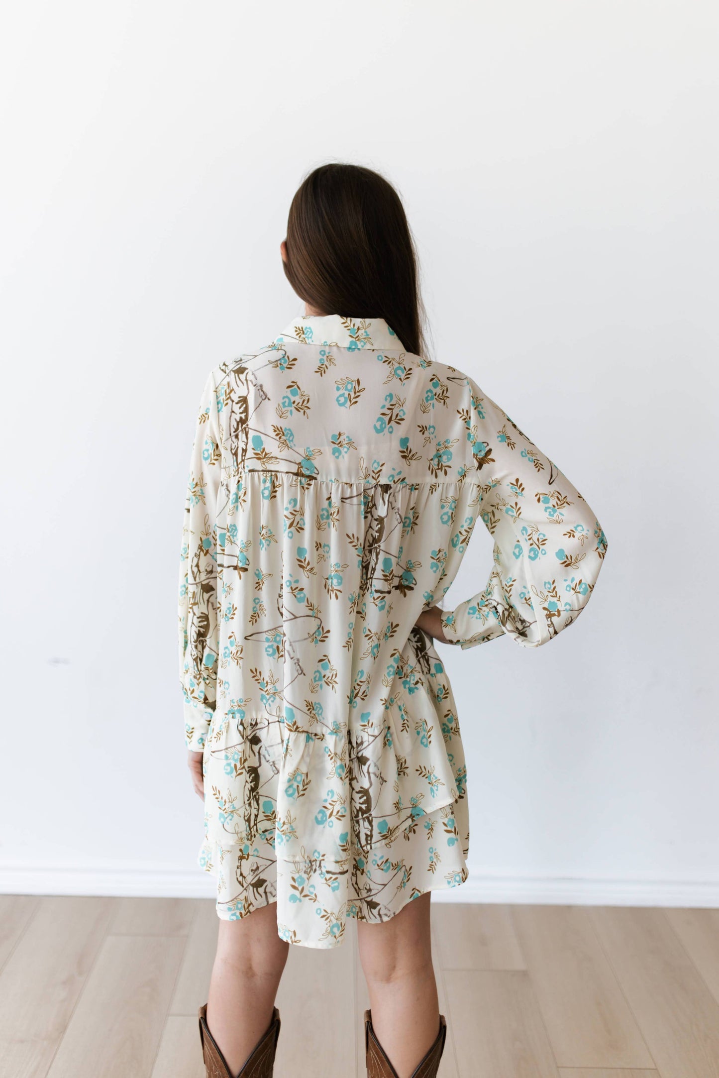 Ivory Roping Cowboy Dress