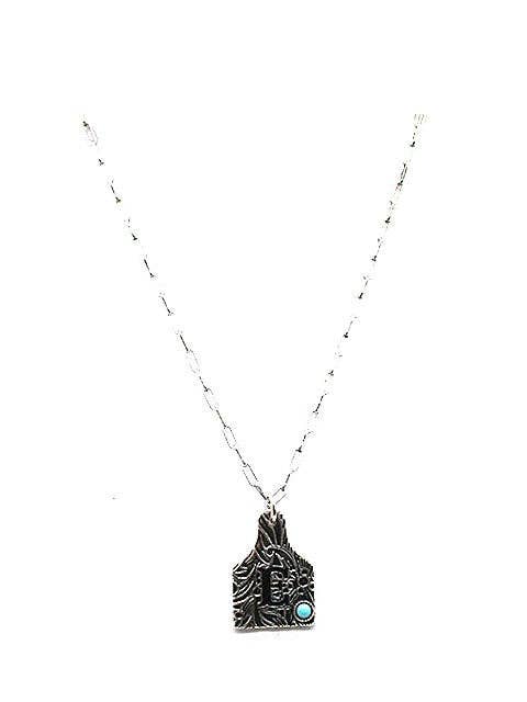 Ranch Initial Cattle Tag Necklace