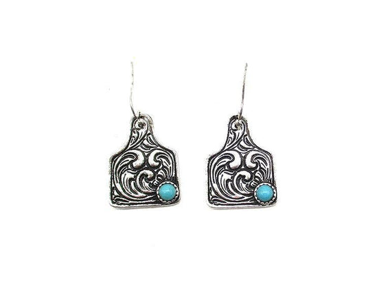 Ranch Roots Cattle Tag Earrings