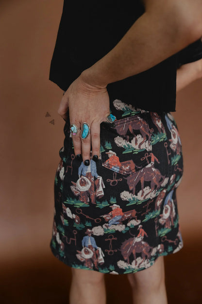 American Rodeo Denim Skirt